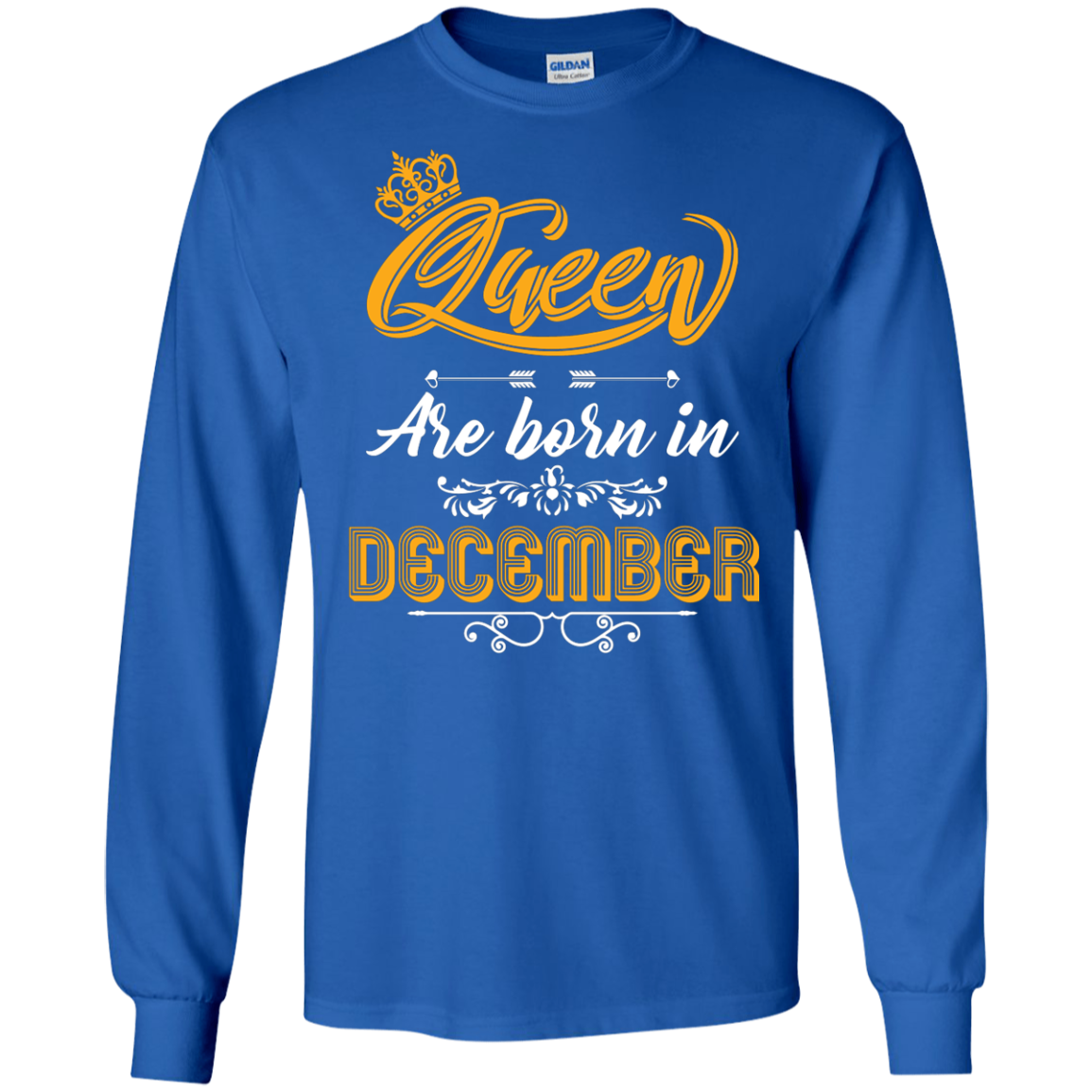 Brithday T-Shirt Queen Are Born In December Royal