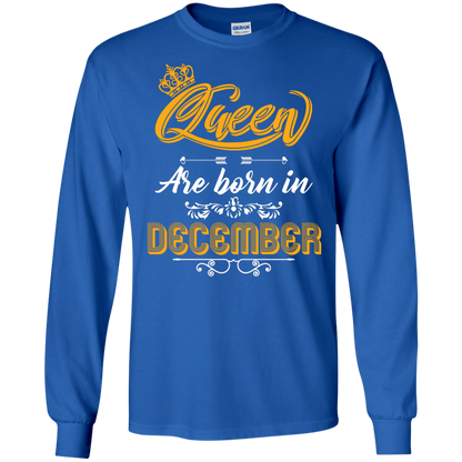 Brithday T-Shirt Queen Are Born In December Royal