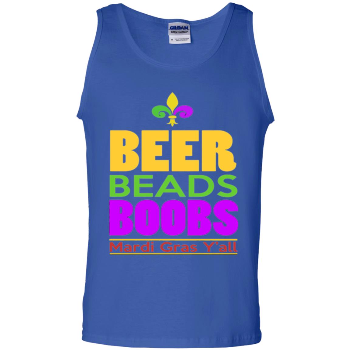 Mardi Gras T-shirt Beer Beads Boobs Royal