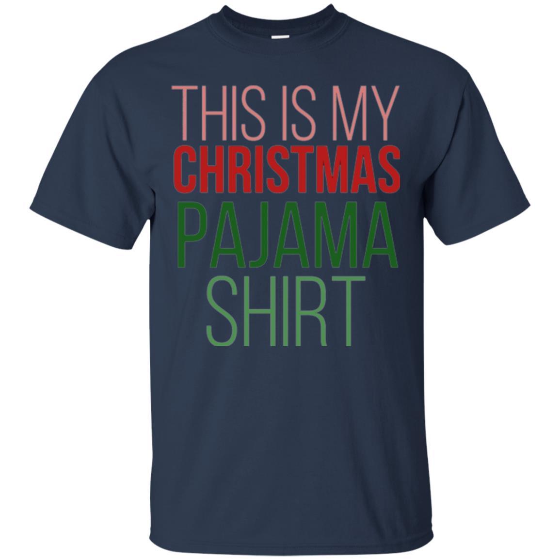 Christmas T-shirt This Is My Christmas Pajama Navy