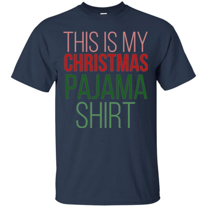 Christmas T-shirt This Is My Christmas Pajama Navy
