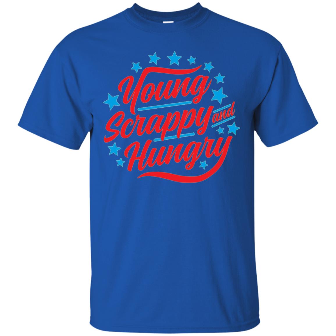 Hamilton T-shirt Young Scrappy And Hungry Royal
