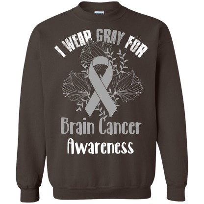 I Wear Gray For Brain Cancer Awareness T-shirt