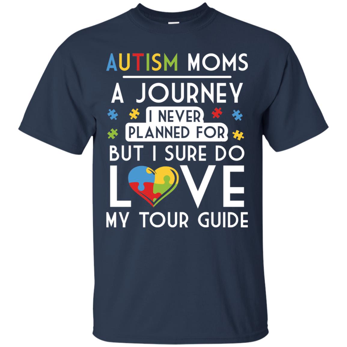 Autism Mom Shirt Autism Mom A Journey Of Love Navy