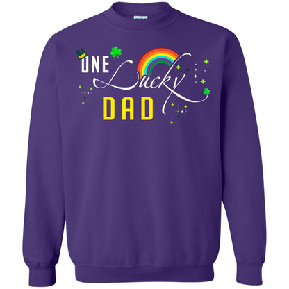 One Lucky Dad St. Patrick_s Day T-shirt Purple