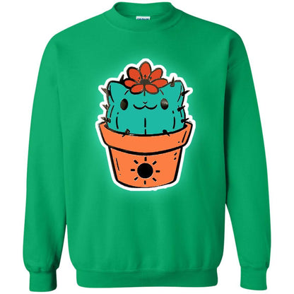 Cat Lovers T-shirt Catcus Irish Green