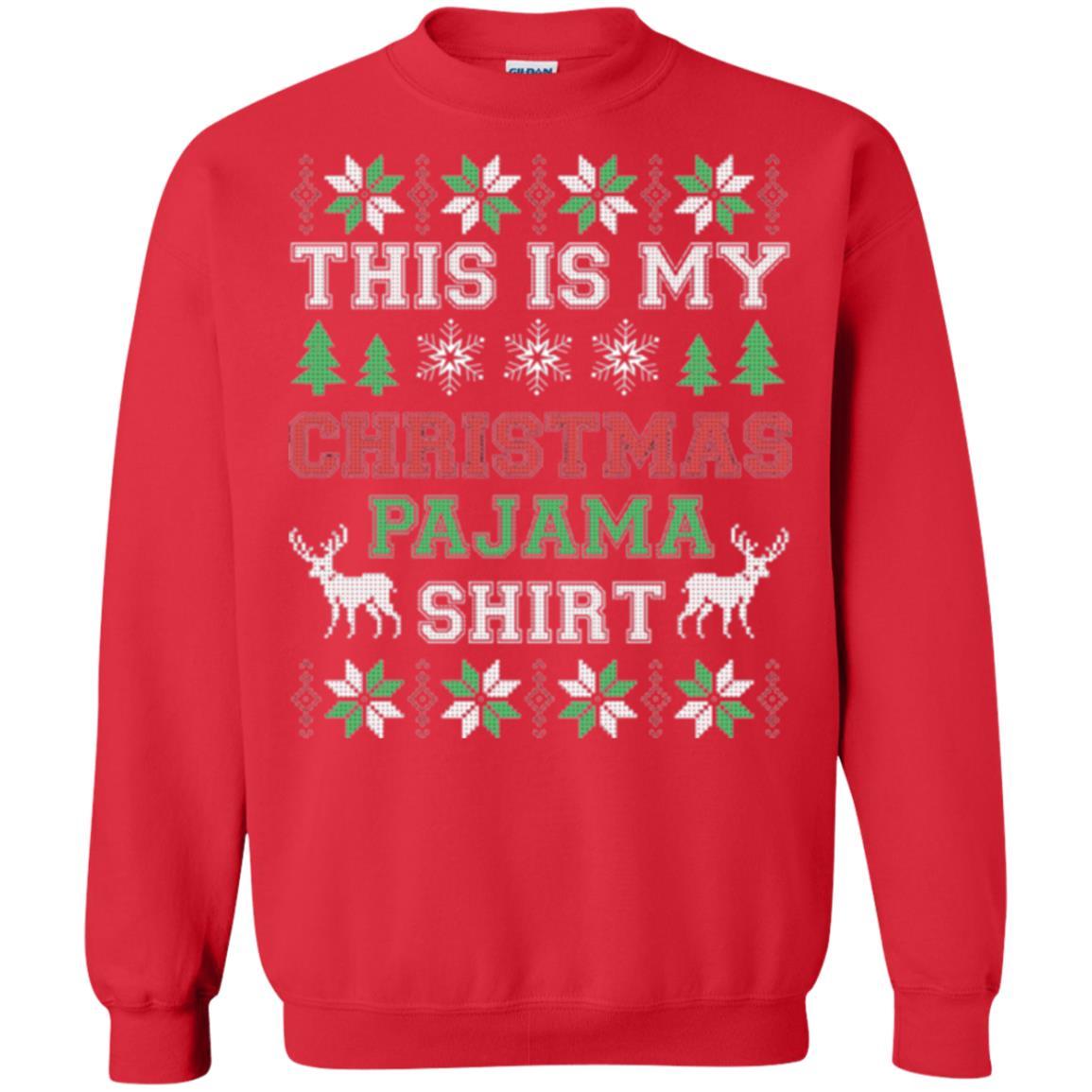 Christmas T-shirt This Is My Christmas Pajama Red