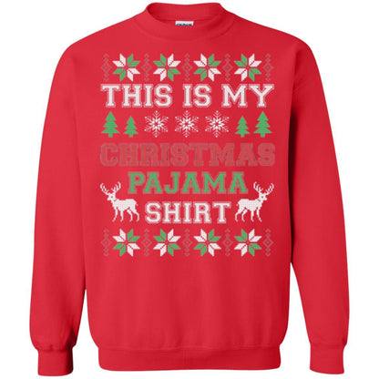 Christmas T-shirt This Is My Christmas Pajama Red