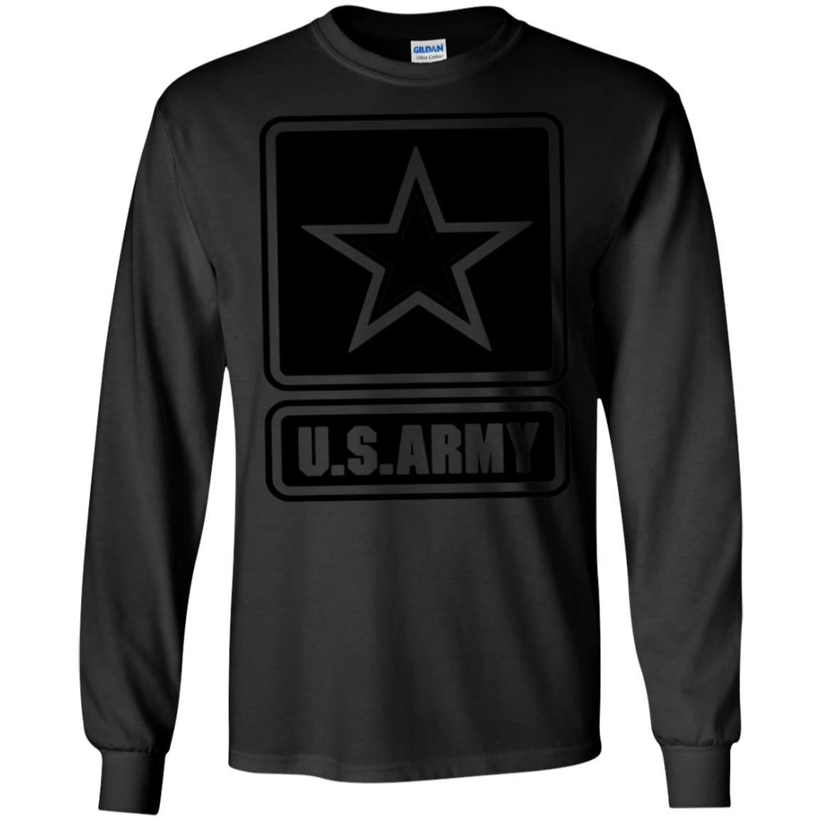 Us Army Black Logo United States Design T-shirt Black