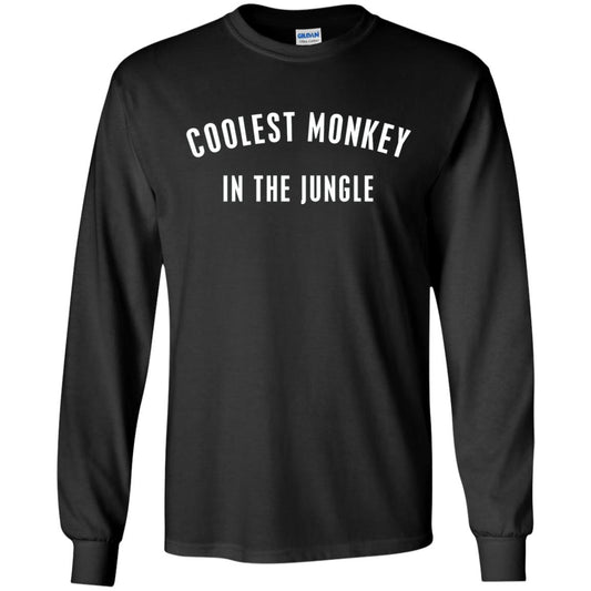 Monkey T-shirt Coolest Monkey In The Jungle Black