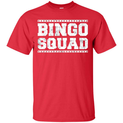 Bingo Squad Distressed Style Lucky Player T-shirt Red