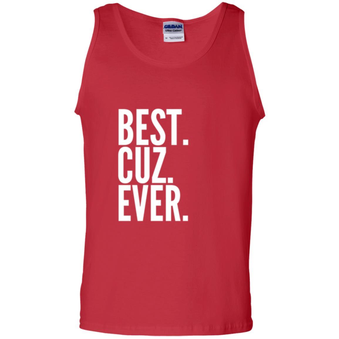 Family T-shirt Best Cuz Ever Red