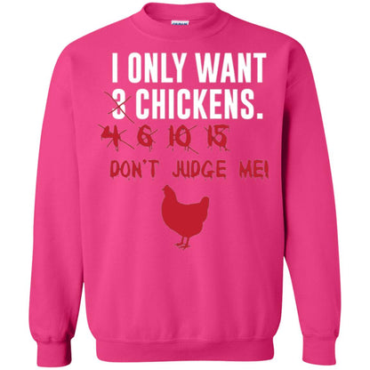 Funny Chichken Lovers T-shirt I Only Want 3 Chickens Or Heliconia