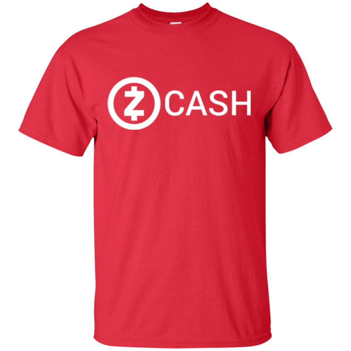 Cryptocurrency Zec Logo T-shirt Zcash Red