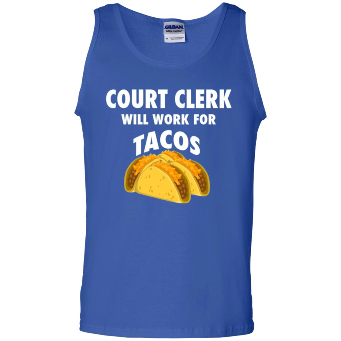 Court Clerk Will Work For Tacos T-shirt Royal