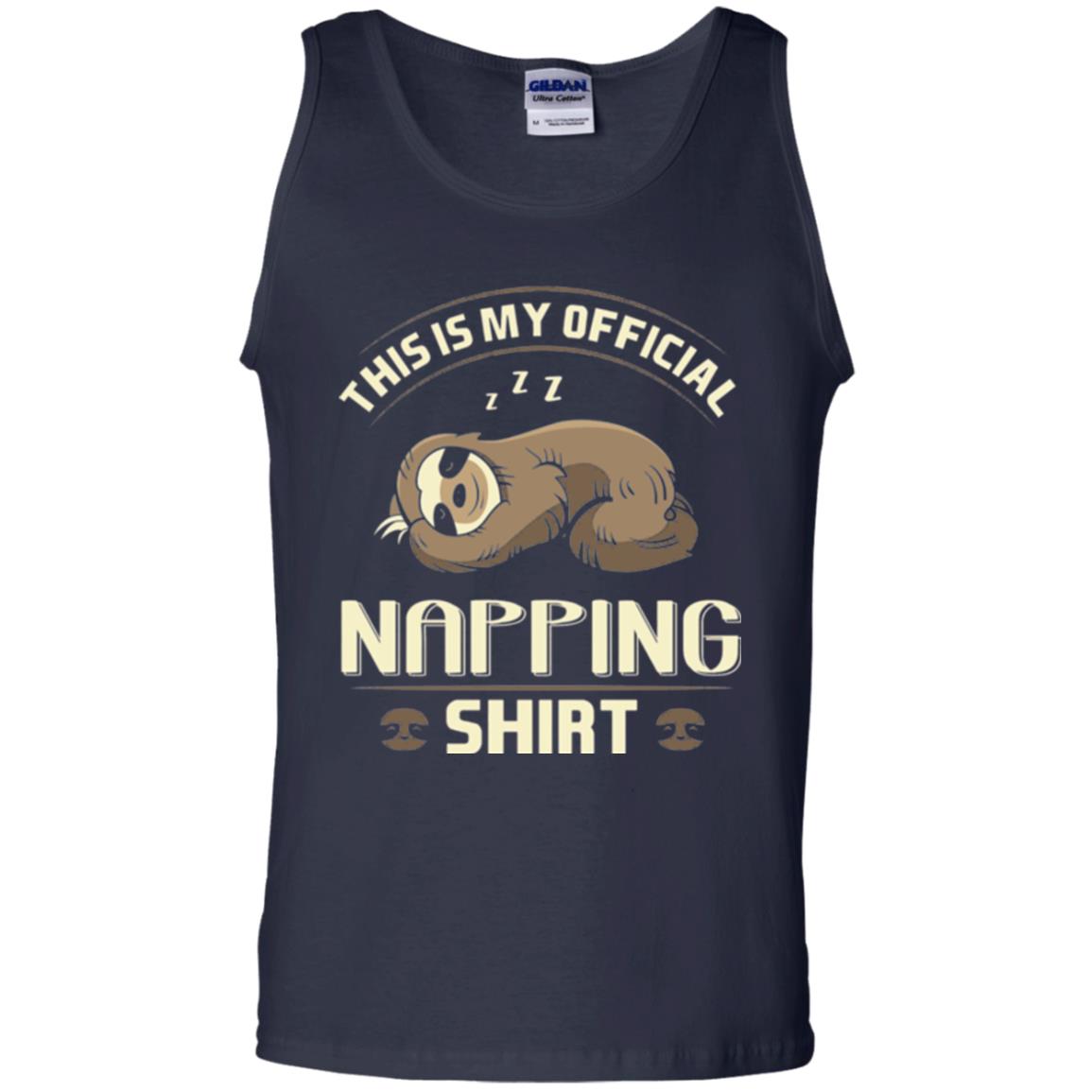 Lazy Baby Sloth My Official Napping T-shirt Navy