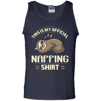 Lazy Baby Sloth My Official Napping T-shirt Navy