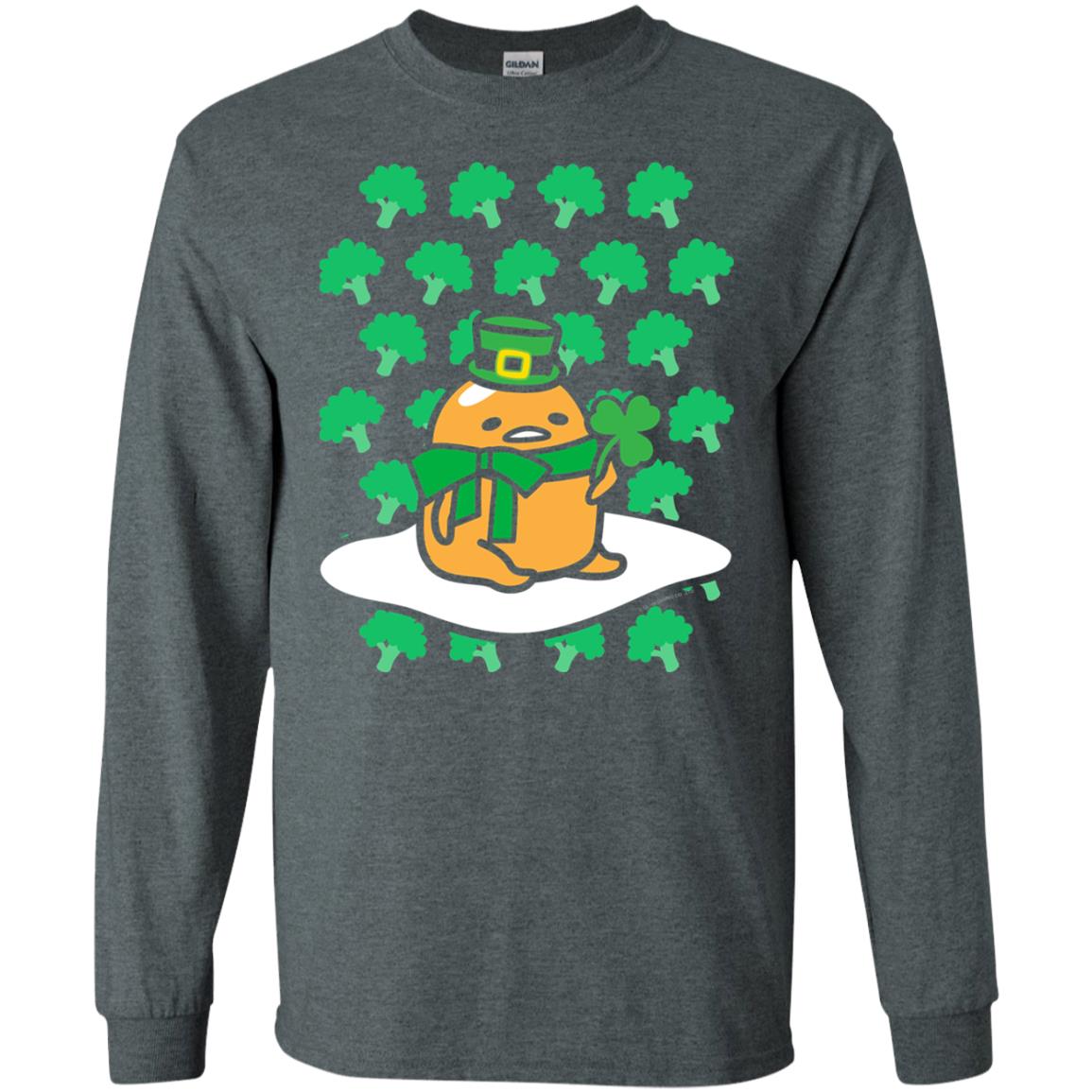 St. Patrick_s Day T-shirt Clover Dark Heather