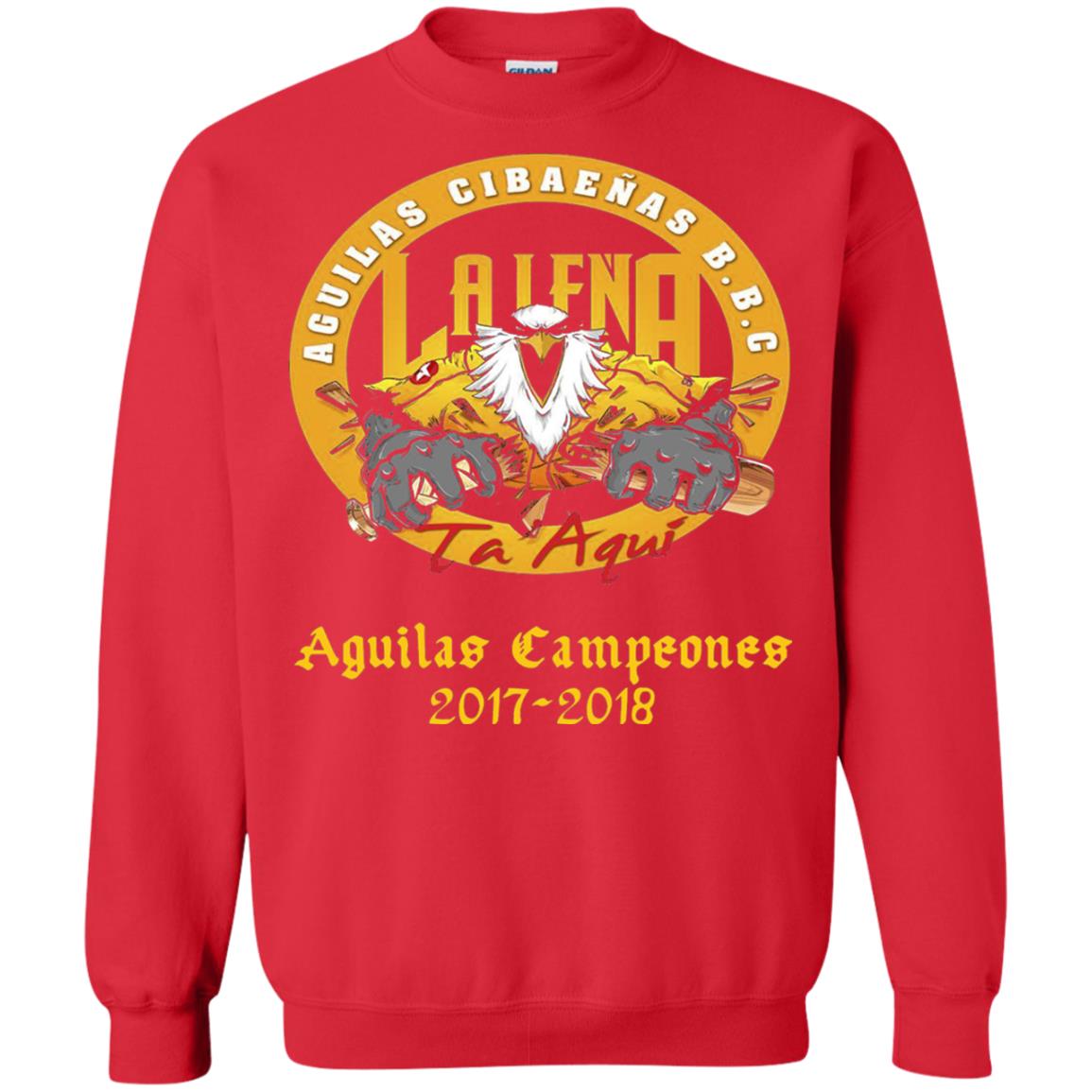 Baseball Lover T-shirt Aguilas Cibaenas Campeones 2017-2018 Red