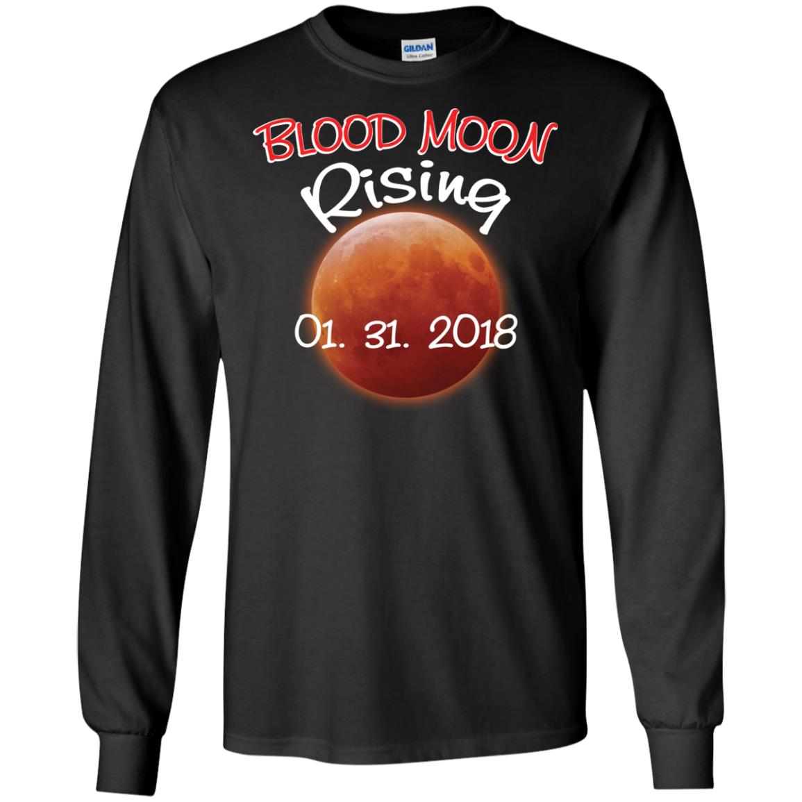 Blood Moon T-shirt Rising 01.31.2018 Black