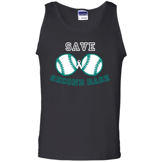 Save Second Base Breast Cancer T-shirt Black