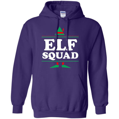 Christmas T-shirt Elf Squad Holiday Family Group Matching Purple