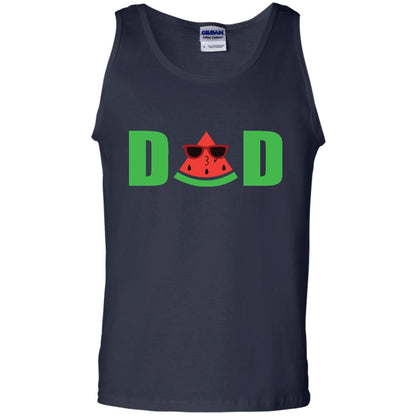 Dad Watermelon Funny Summer Melon Fruit Shirt For Daddy Navy