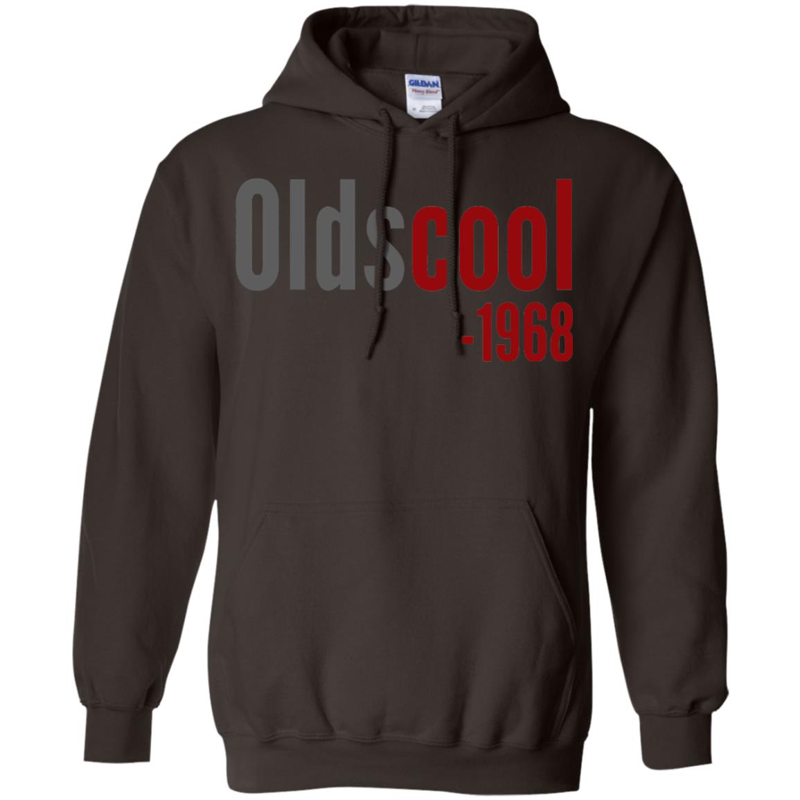 Oldscool 1968 Funny Old School 50th Birthday Gift T-shirt Dark Chocolate