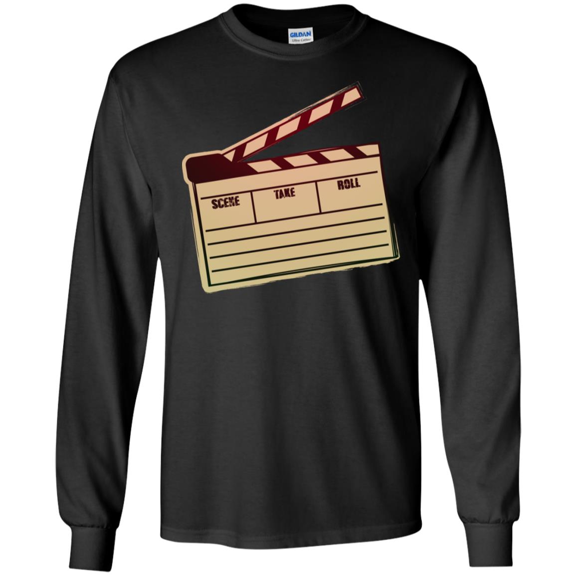 Movie Clapper Filmmaker Film Student ShirtG240 Gildan LS Ultra Cotton T-Shirt