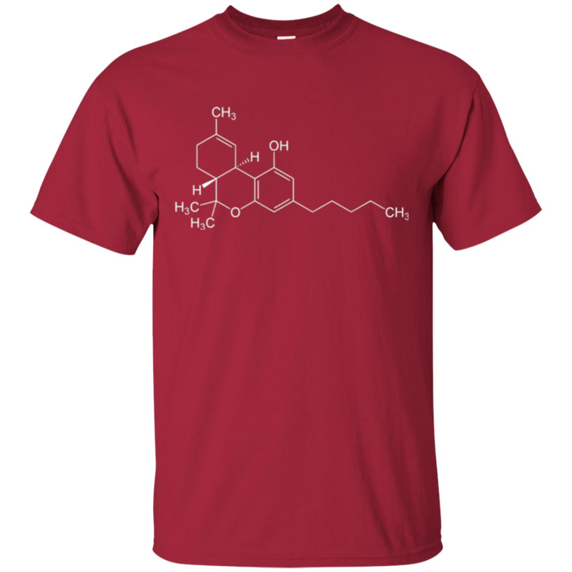 Chemistry T-shirt Molecule Tetrahydrocannabinol Cardinal