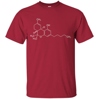 Chemistry T-shirt Molecule Tetrahydrocannabinol Cardinal