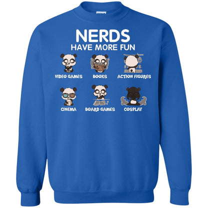 Nerds Have More Fun Video Games Books Action Figures Shirts Royal