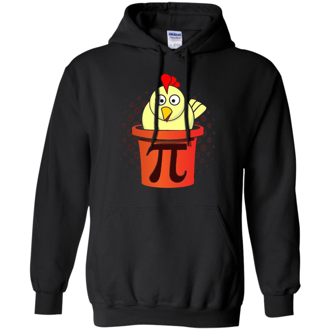 Chicken Pot Pi Funny Math T-shirt Black