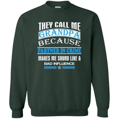 Family T-shirt They Call Me Grandpa Forest Green