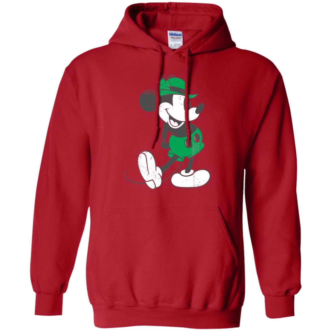 Mickey Mouse St. Patrick_s Day T-shirt Red