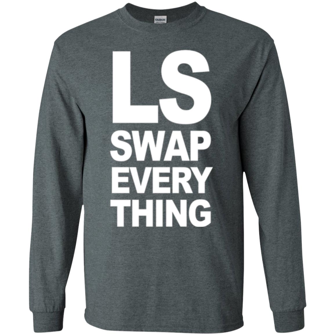 Trucker T-shirt Ls Swap Everything Dark Heather