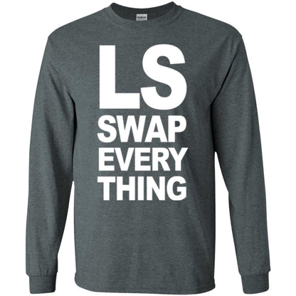 Trucker T-shirt Ls Swap Everything Dark Heather