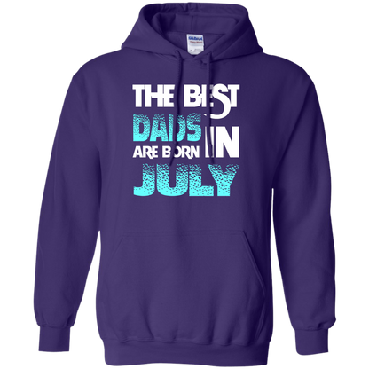 Daddy T-shirt The Best Dads Are Born In July Purple