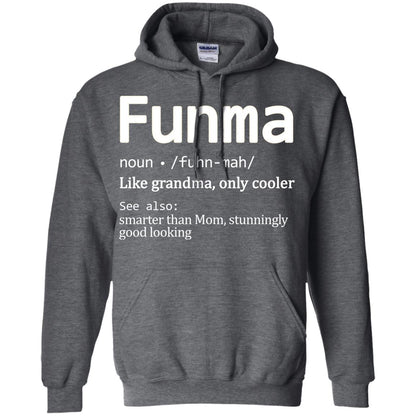 Funma Like Grandma Only Cooler Smarter Than Mom Shirt Dark Heather