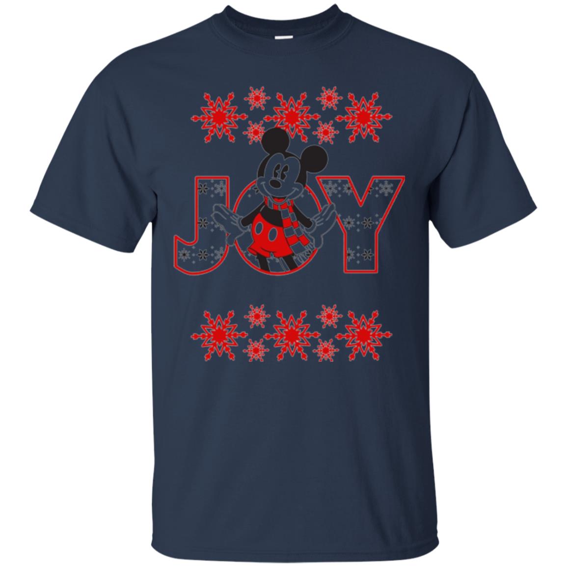 Christmas T-shirt Disney Mickey Mouse Joy Navy