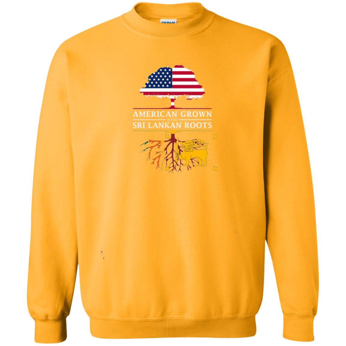 American Grown With Sri Lankan Roots Shirt Gold