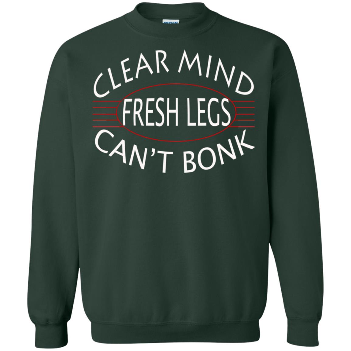 Clear Mind Fresh Legs Can't Bonk Marathon Running Shirt Forest Green