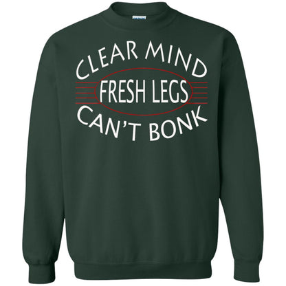 Clear Mind Fresh Legs Can't Bonk Marathon Running Shirt Forest Green