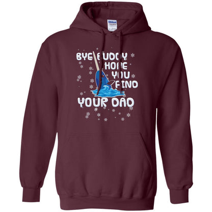 Funny Narwhal T-shirt Bye Buddy Hope You Find Your Day Maroon