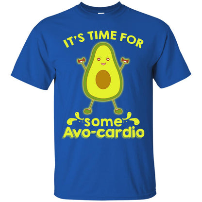 Nice-it's Time For Some Avo-cardio Avocado Fitness Gym Shirt Royal