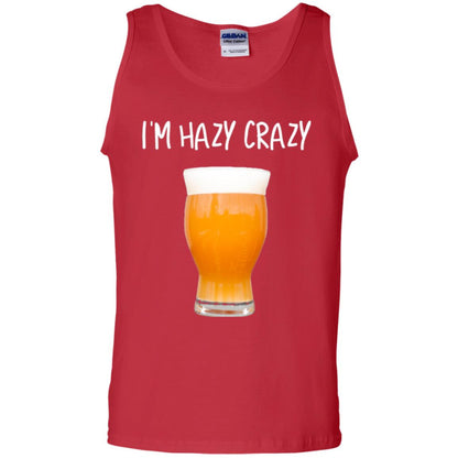 Funny Craft Beer Tshirt I_m Hazy Crazy Red