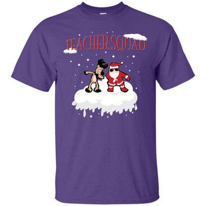Teacher Squad Teaching X-mas Gift Shirt Purple