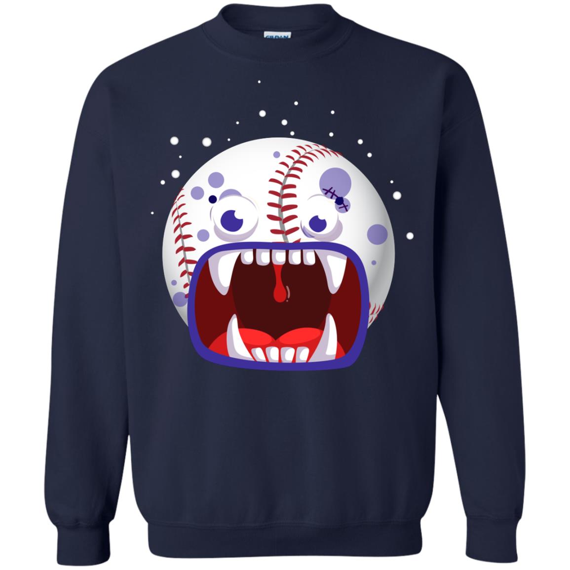 Baseball Halloween Shirt Navy