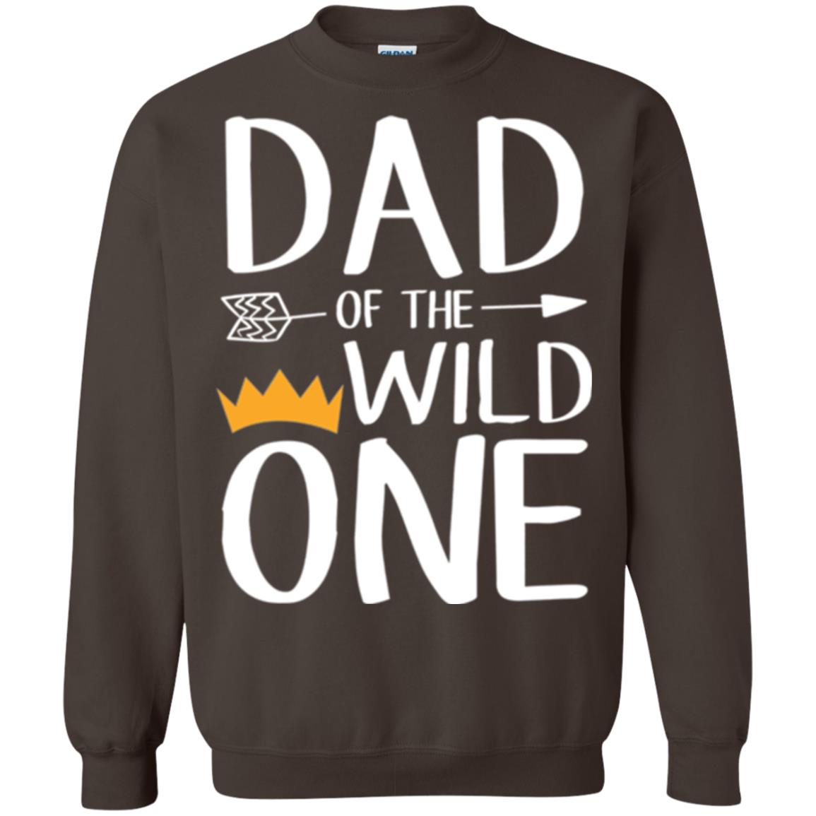 Dad Of The Wild One Daddy T-shirt Dark Chocolate