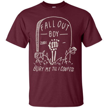 Fall Out Boy Bury Me Till I Confess T-shirt Maroon